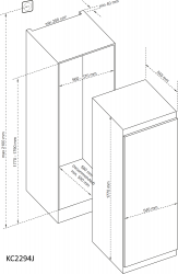 CHLADNIČKA VESTAVNA KC2294J (5/6)