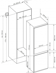 CHLADNIČKA VESTAVNÁ KCN2256J (6/7)