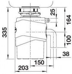 Drtič odpadu Blanco FWD Max (2/3)