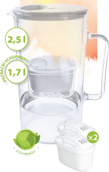 Filtrační konvice s víkem KF02 + 2 filtrační patrony