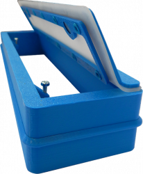 Hranatá vodorovná pachutěsná klapka s magnetem pro odsávače (2/6)