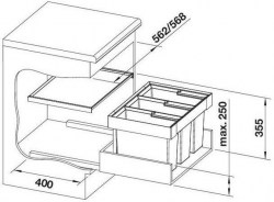 Koš Flexon II 60/3 (9/9)