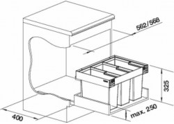 Koš Flexon II Low 60/3 (4/5)