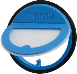 Kruhová vodorovná pachutěsná klapka s magnetem 150 mm pro odsavače