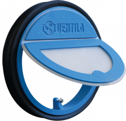 Kruhová vodorovná pachutěsná klapka s magnetem 150 mm pro odsavače (4/11)