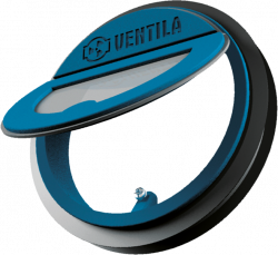 Kruhová vodorovná pachutěsná klapka s magnetem 150 mm pro odsavače (8/11)