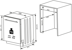 MYČKA VESTAVNÁ KVD6012P (9/10)