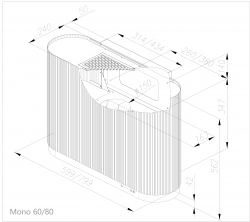 Odsavač komínový MONO 60 Green CDP6003GR (7/8)