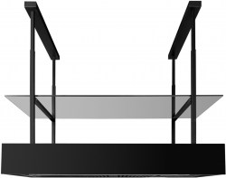 Odsavač ostrůvkový MINIMAL 1.120 Black CDW1201C (3/10)