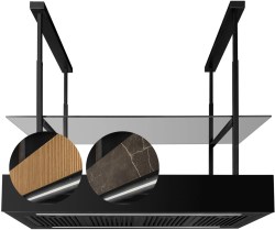 Odsavač ostrůvkový MINIMAL 1.120P Black CDW1201C+P