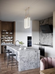 Odsavač šikmý komínový Trio Black (CDP9001CC) (5/10)