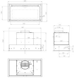 Odsavač vestavný do skříňky SU Mini 60 White (CDZ6001B) (9/10)