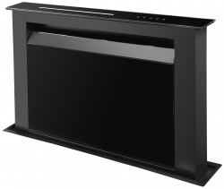 Odsavač výsuvný z pracovní desky MOONDRAFT 90 Black CDB9001CC