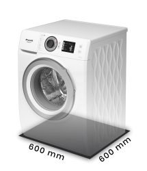 Pryžová podložka pod pračky KP60 (2/3)