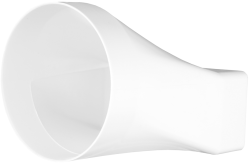 Redukce, přechod z hranatého potrubí na kruhové 90x220/150 mm (4/5)