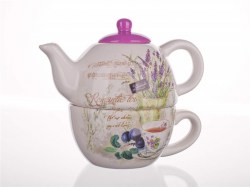 Banquet Konvička se šálkem LAVENDER OK