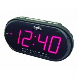Bravo B-6011 Rádiobudík červený display