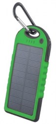 Setty solární power banka 5000mAh zelená
