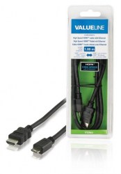 VALUELINE VLVB34500B10 HDMI-miniHDMI, 1m